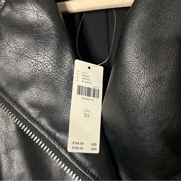 Anthropologie Maeve Oversized Faux-Leather Moto Jacket - Picture 8 of 13